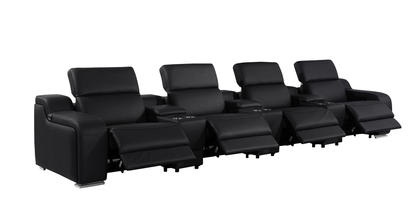 1116 - 7-Piece Modular Power Reclining Sofa In With 4 Power Recliners & Power Headrests