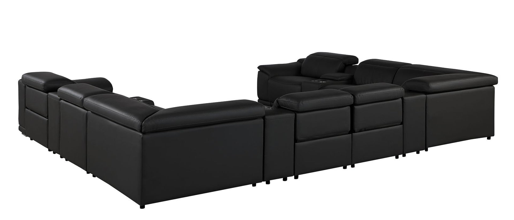9762 - 12-Piece U Shaped Sectional Sofa With 4 Power Recliners