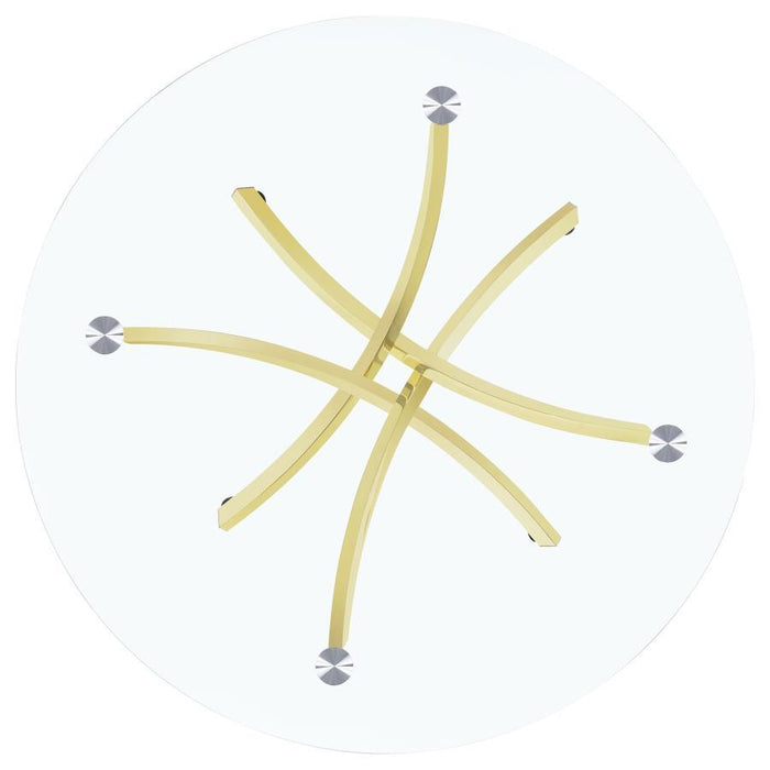 Beckham - Round Glass Top Dining Table