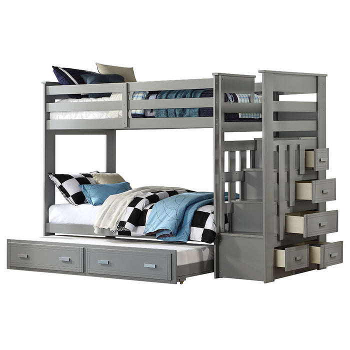 Allentown - Bunk Bed w/Storage Ladder & Trundle