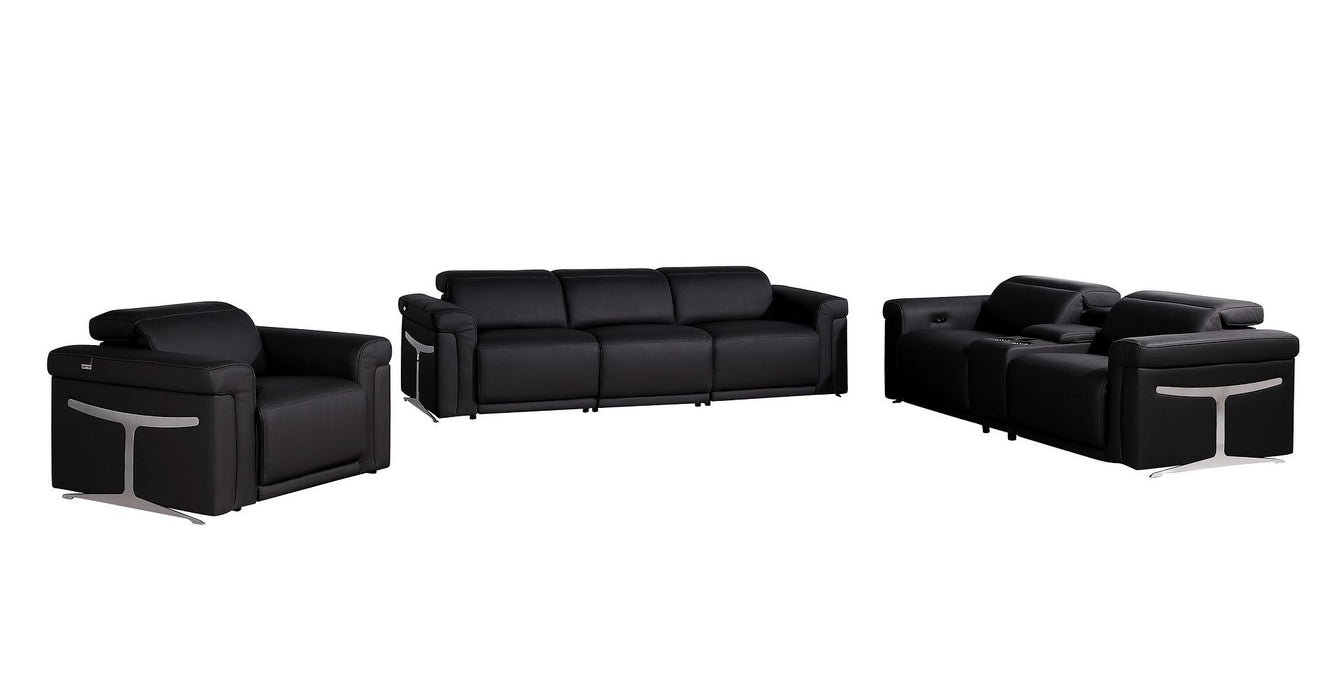 1126 - 7-Piece Modular Power Reclining Sofa, Loveseat & Chair Set In With 5 Power Recliners & Power Headrests