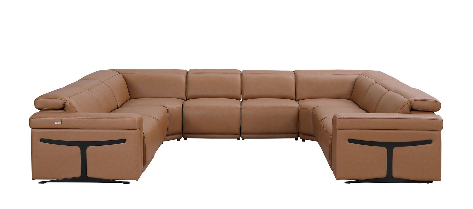 1126 - 8-Piece U-Shaped Sectional Sofa In With 4 Power Recliners & Power Headrests