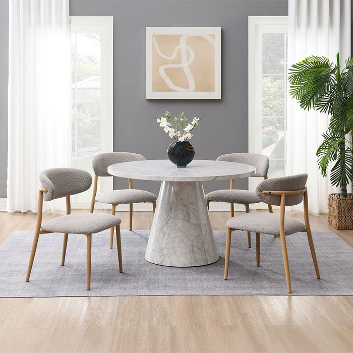 Kacey - Round Dining Table - Engineered Stone