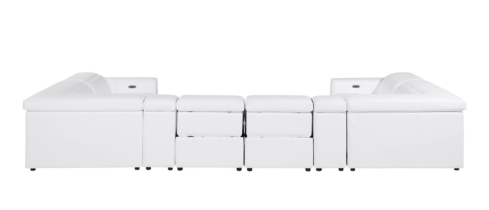 1224 - 8-Piece U-Shaped Sectional Sofa In With 4 Power Recliners & Power Headrests