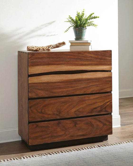 Winslow - 4-Drawer Bedroom Chest - Smokey Walnut