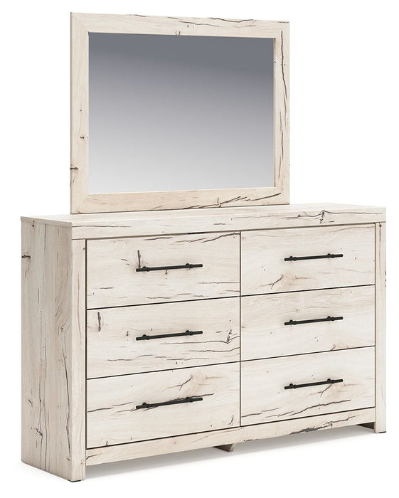 Lawroy - Dresser And Mirror - Light Natural