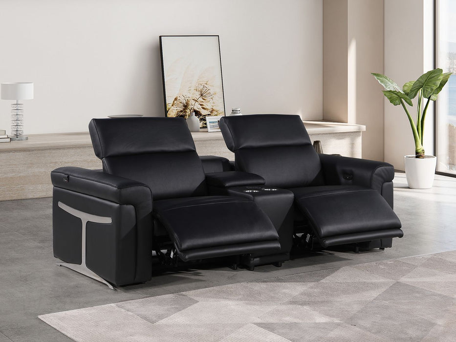 1126 - 3-Piece Modular Power Reclining Loveseat In With 2 Power Recliners & Power Headrests
