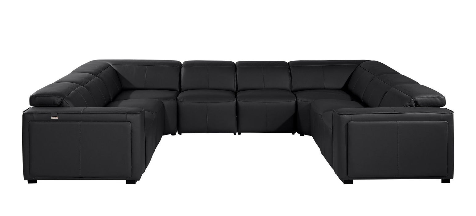1224 - 8-Piece U-Shaped Sectional Sofa In With 4 Power Recliners & Power Headrests