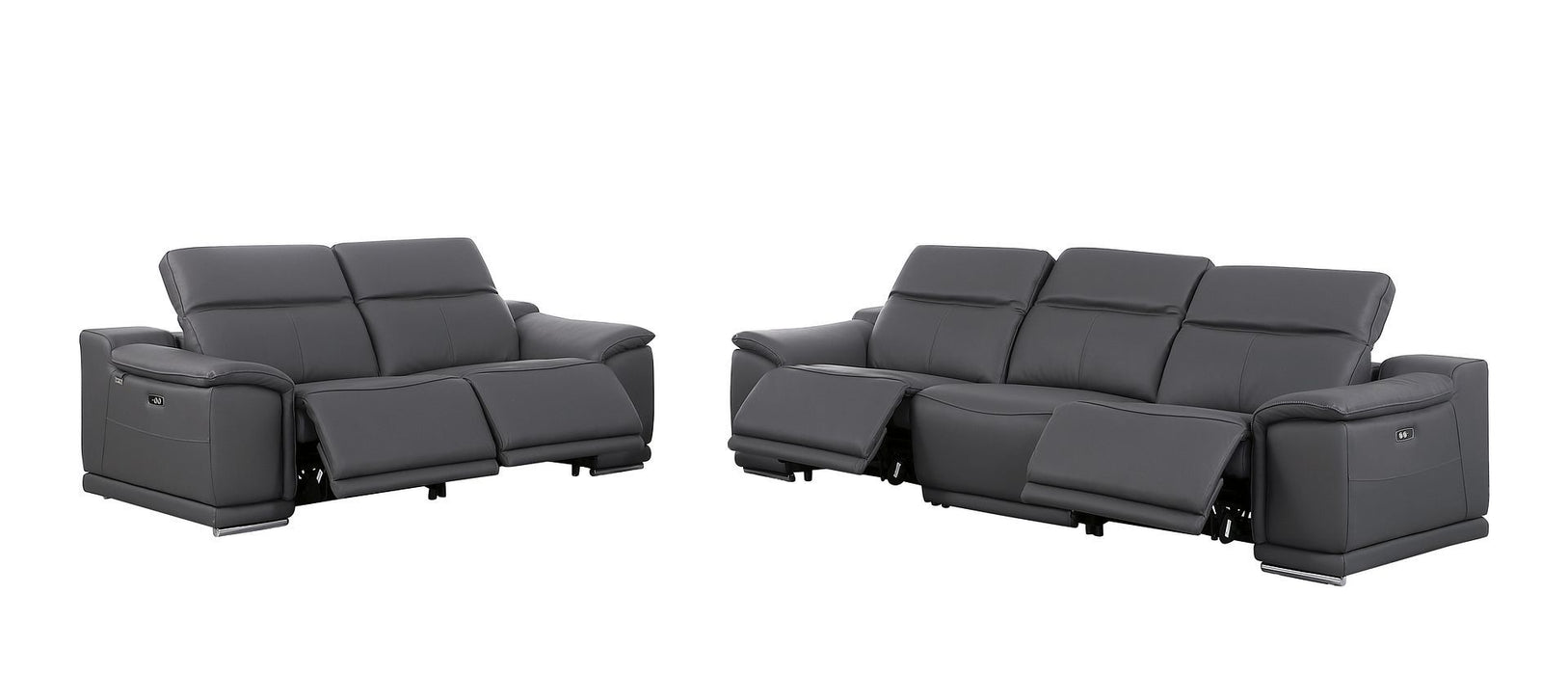 9762 - 5-Piece Modular Power Reclining Sofa And Loveseat Set With 5 Power Recliners In