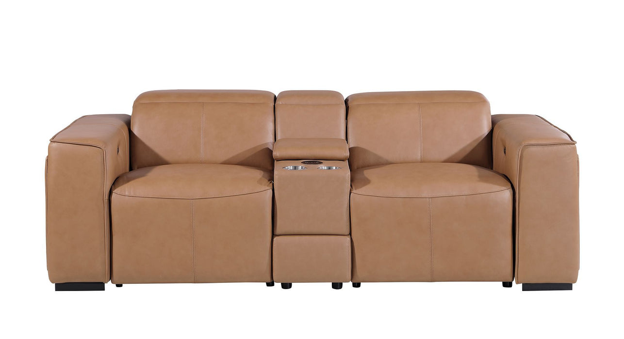 1224 - 3-Piece Modular Power Reclining Loveseat In With 2 Power Recliners & Power Headrests