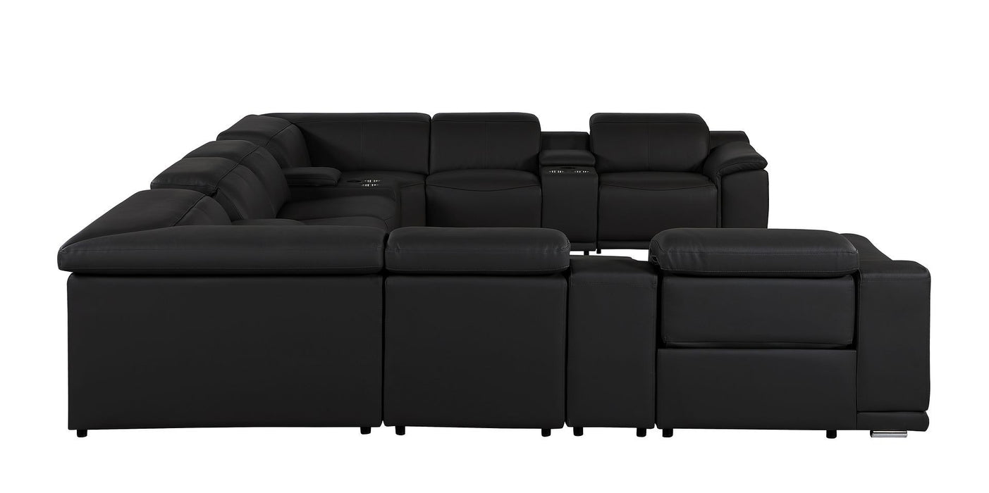 9762 - 12-Piece U Shaped Sectional Sofa With 4 Power Recliners