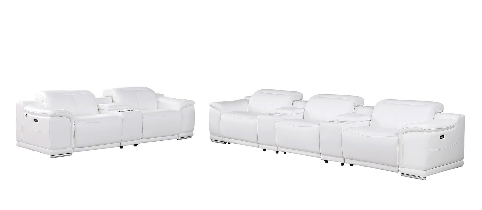9762 - 8-Piece Modular Power Reclining Sofa And Console Loveseat Set With
