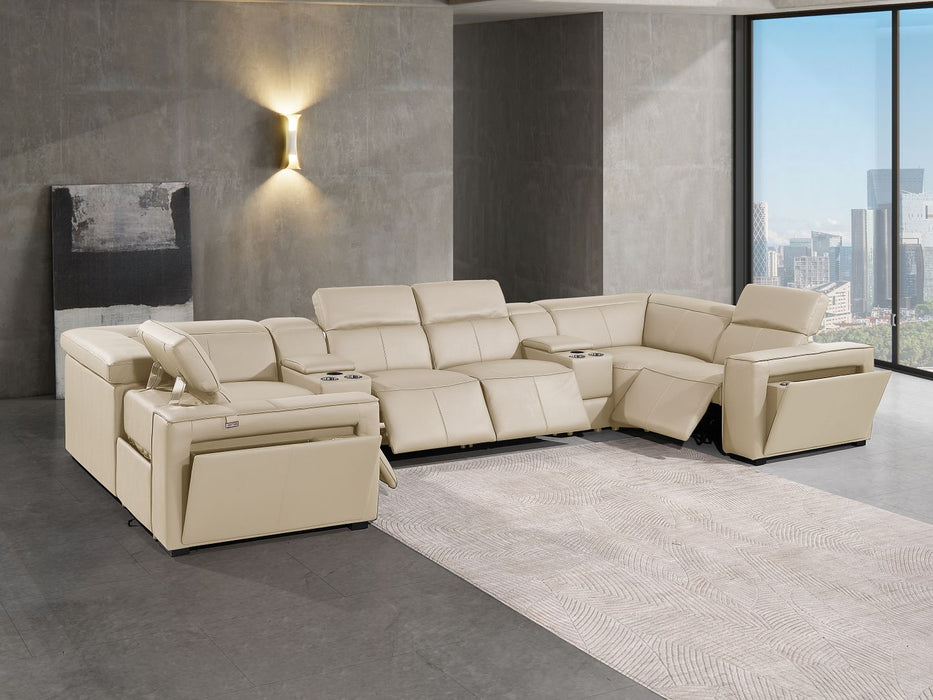 1224 - 8-Piece U-Shaped Sectional Sofa In With 4 Power Recliners & Power Headrest