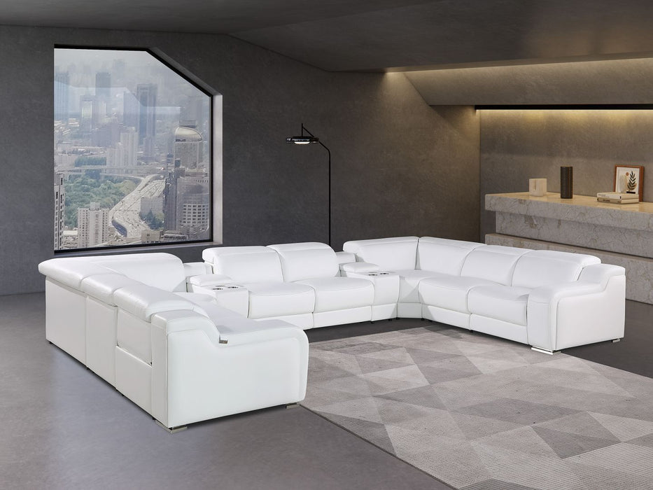 1116 - 10-Piece U-Shaped Sectional Sofa In With 4 Power Recliners & Power Headrests