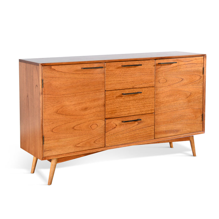 American Modern - Wood Sideboard Buffet - Cinnamon