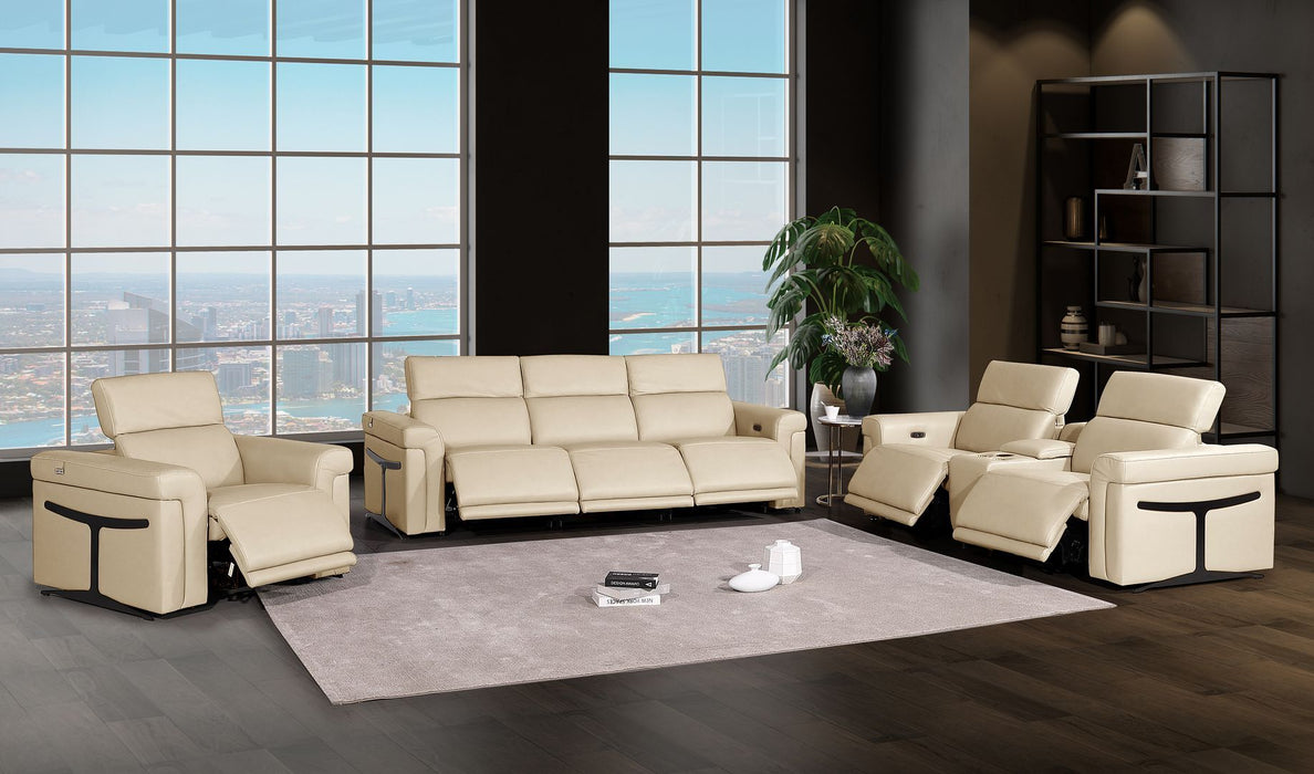 1126 - 7-Piece Modular Power Reclining Sofa, Loveseat & Chair Set In With 6 Power Recliners & Power Headrests