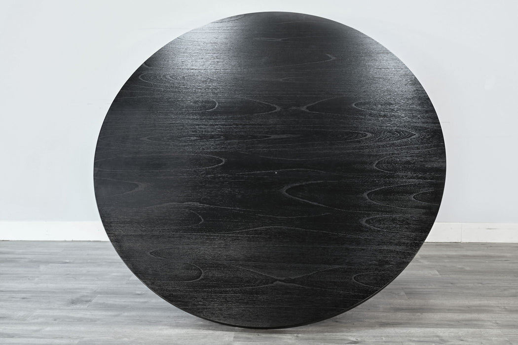 Mia - Large Round 7 Piece Full Back ChairDining Set - Umbra