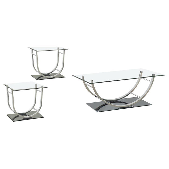 Danville - Glass Top Coffee Table Set