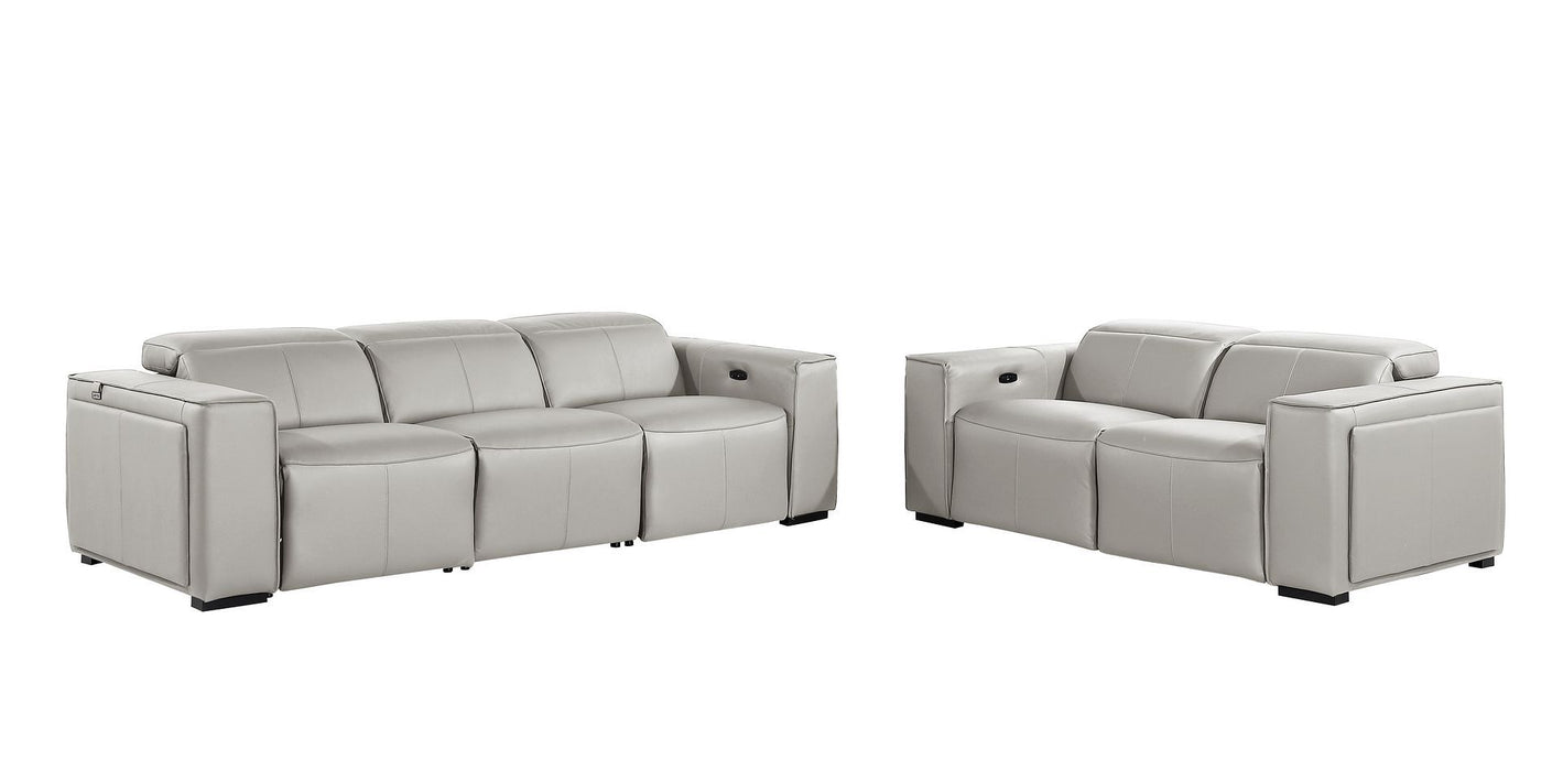 1224 - 5-Piece Modular Power Reclining Sofa And Loveseat Set In With 4 Power Recliners & Power Headrests