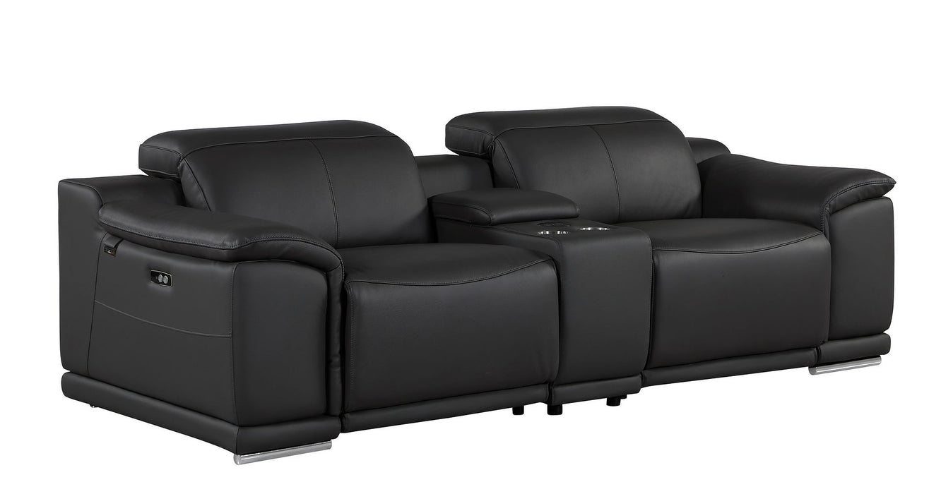 9762 - 3-Piece Modular Power Reclining Console Loveseat With 2 Power Recliners In