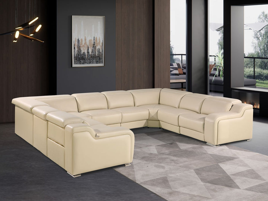 1116 - 8-Piece U-Shaped Sectional Sofa In With 4 Power Recliners & Power Headrests