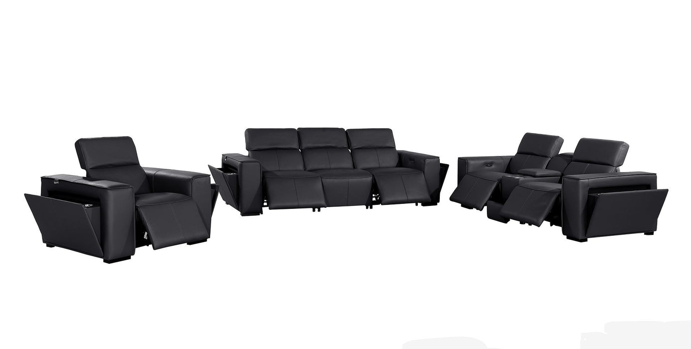 1224 - 7-Piece Modular Power Reclining Sofa, Loveseat & Chair Set In With 5 Power Recliners & Power Headrests