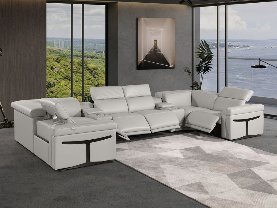 1126 - 8-Piece U-Shaped Sectional Sofa In With 4 Power Recliners & Power Headrest