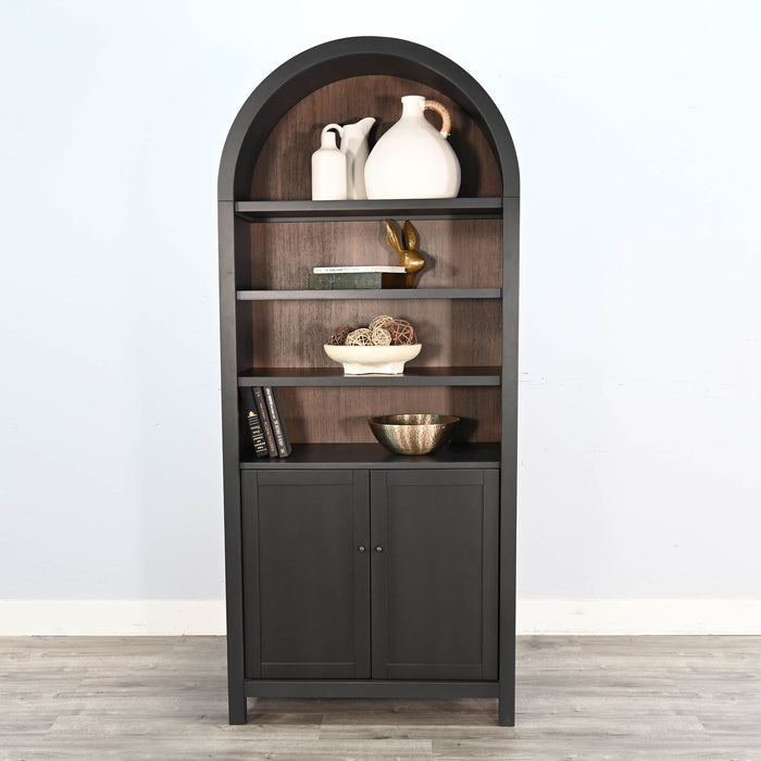 Arched Display Cabinet With Doors