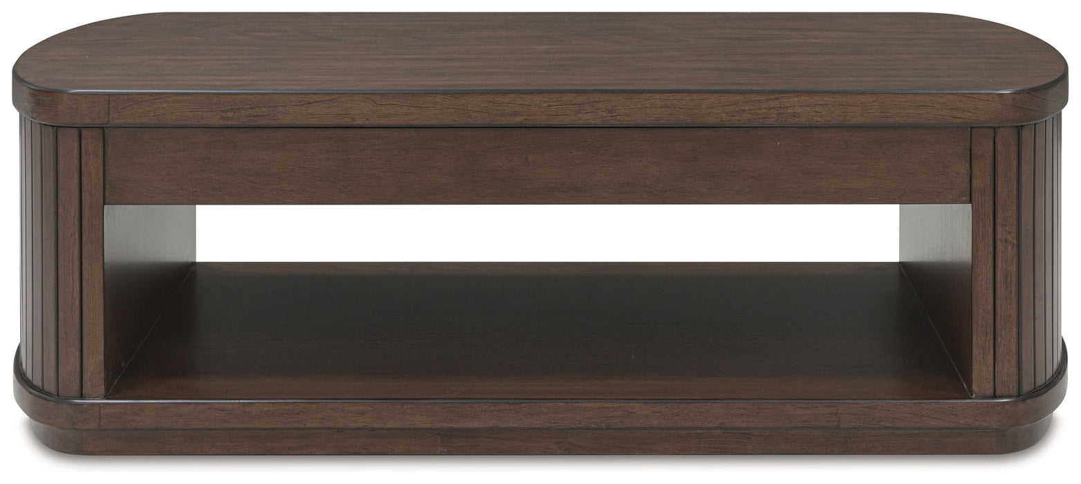 Korestone - Lift Top Cocktail Table - Dark Brown