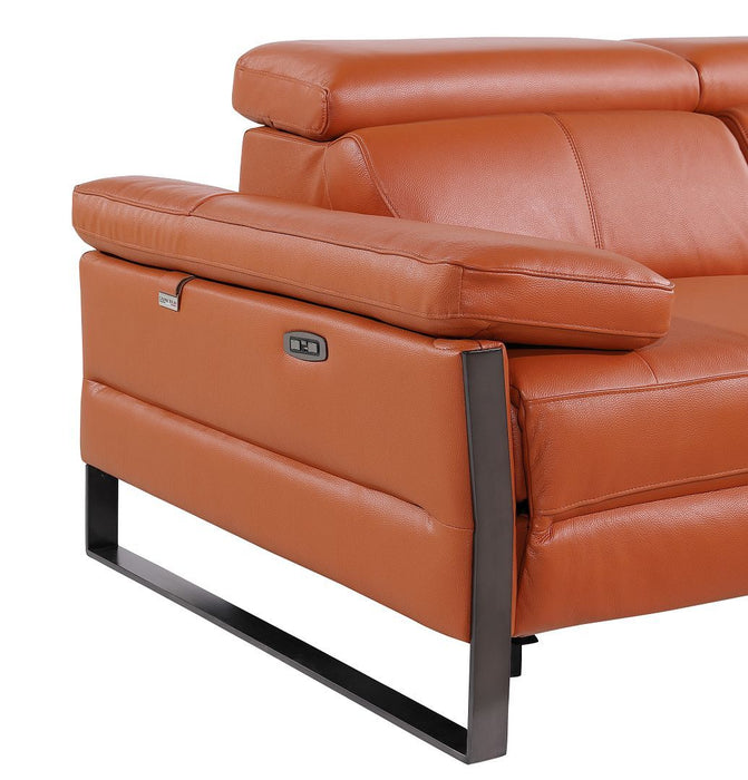 1246 - 5-Piece L-Shaped Modular Power Reclining Sectional With Power Headrests