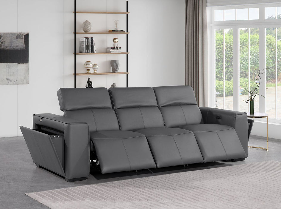 1224 - 3-Piece Modular Power Reclining Sofa In With 3 Power Recliners & Power Headrests