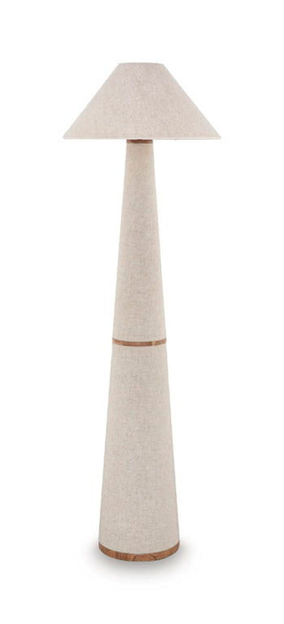 Dellridge - Metal Floor Lamp - Light Beige