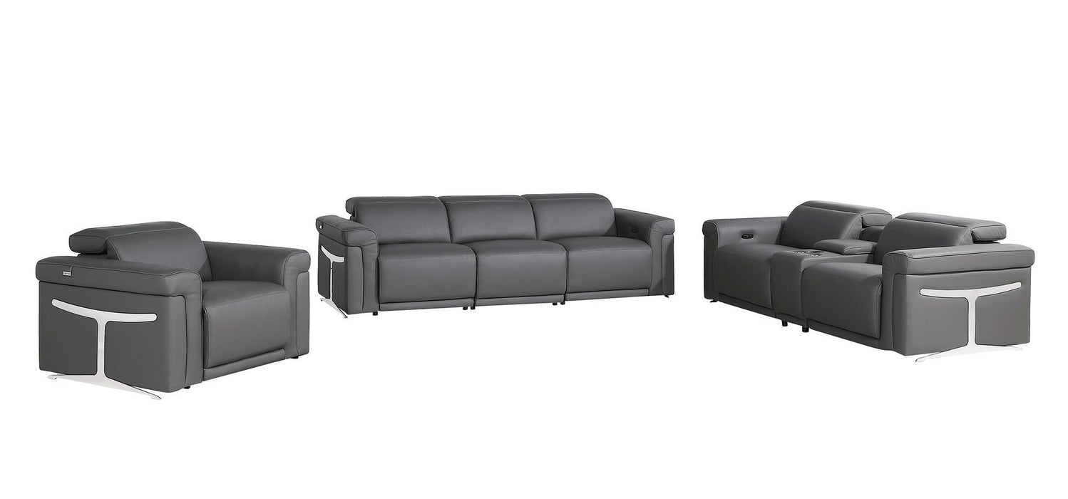 1126 - 7-Piece Modular Power Reclining Sofa, Loveseat & Chair Set In With 6 Power Recliners & Power Headrests