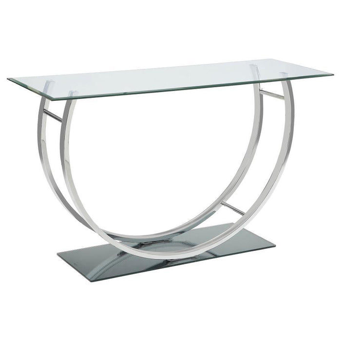Danville - Rectangular U-Shaped Glass Top Table