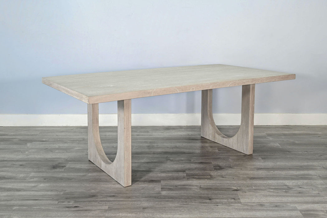 Liz - Arched Leg Dining Table - Bergen Oak