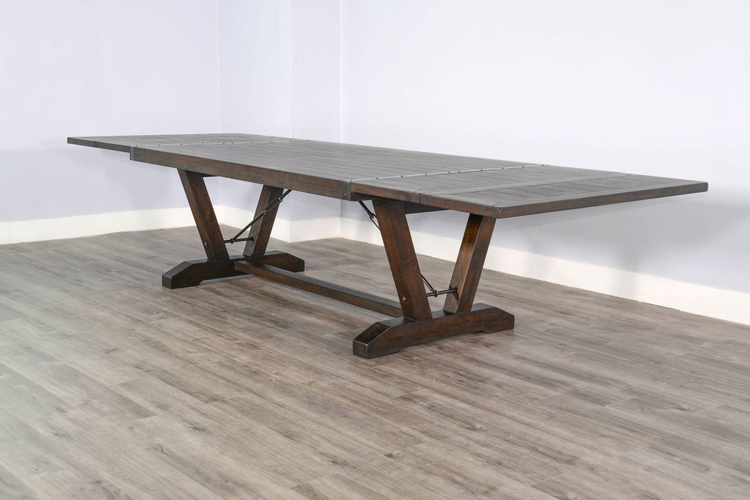 Yellowstone Folding Leaf Extension 11 Piece Dining Set - Tobacco Leaf