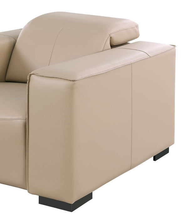 1208 - Modular Leather Set With 6 Power Recliners & Power Headrests