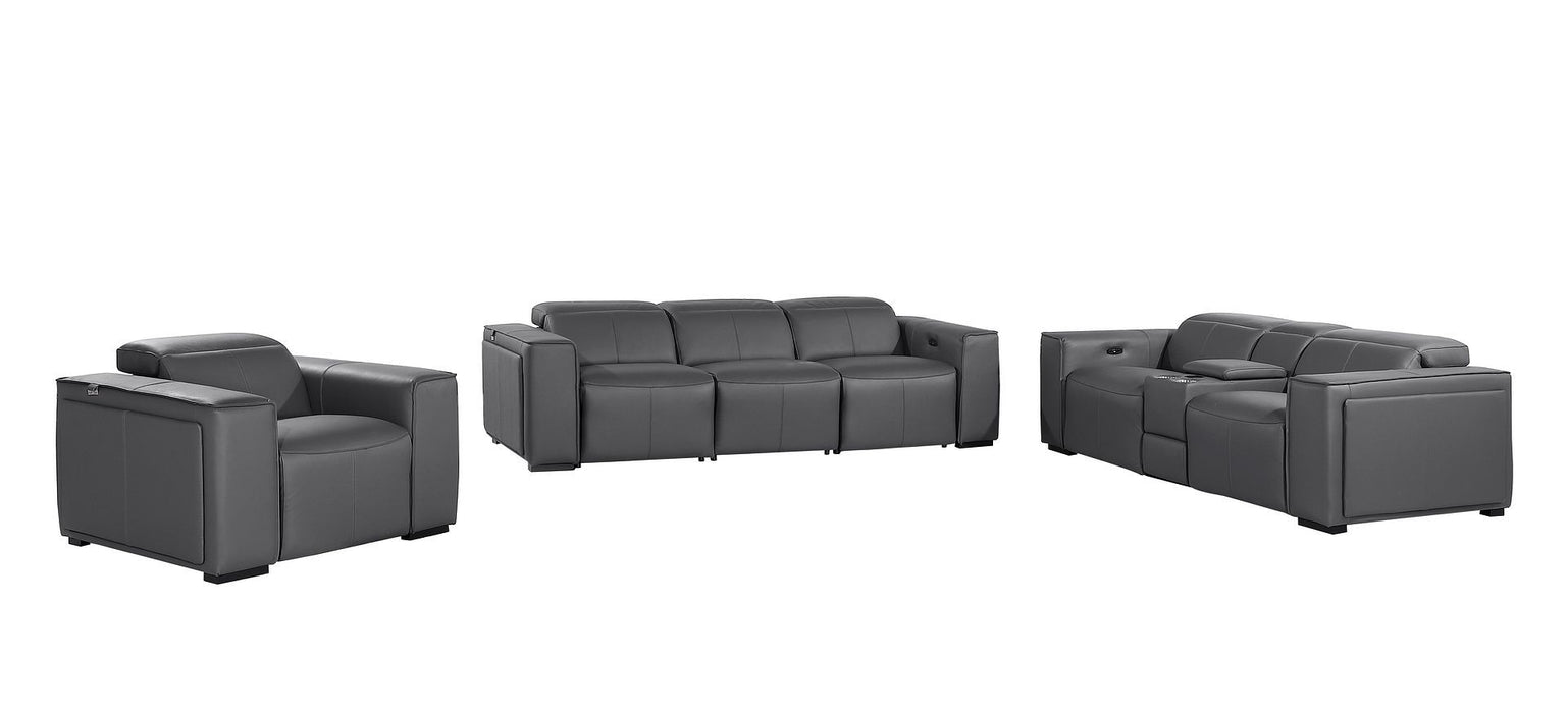 1224 - 7-Piece Modular Power Reclining Sofa, Loveseat & Chair Set In With 6 Power Recliners & Power Headrests