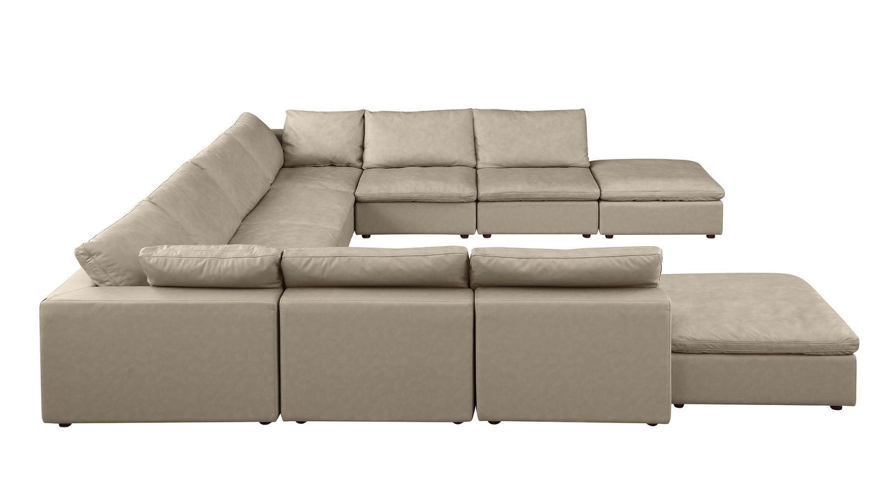 1100 - 10-Piece U-Shaped Sectional With Chaise In Top-Grain Italian Leather