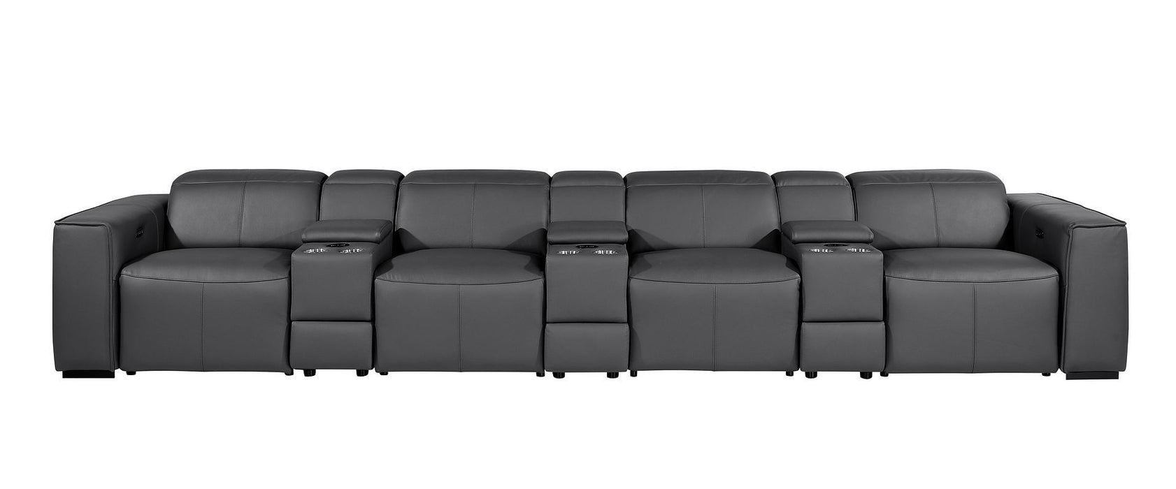 1224 - 7-Piece Modular Power Reclining Sofa In With 4 Power Recliners & Power Headrests