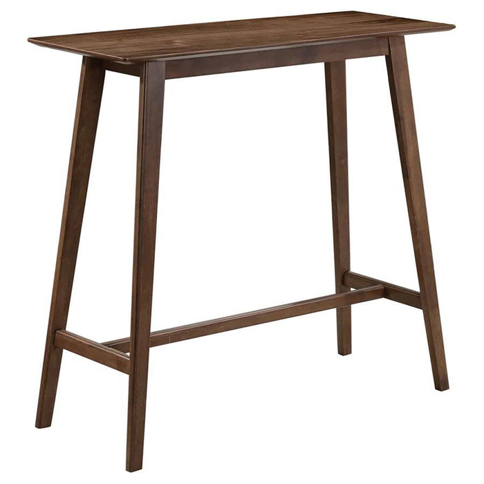 Finnick - Rectangular Pub Height Bar Table - Walnut