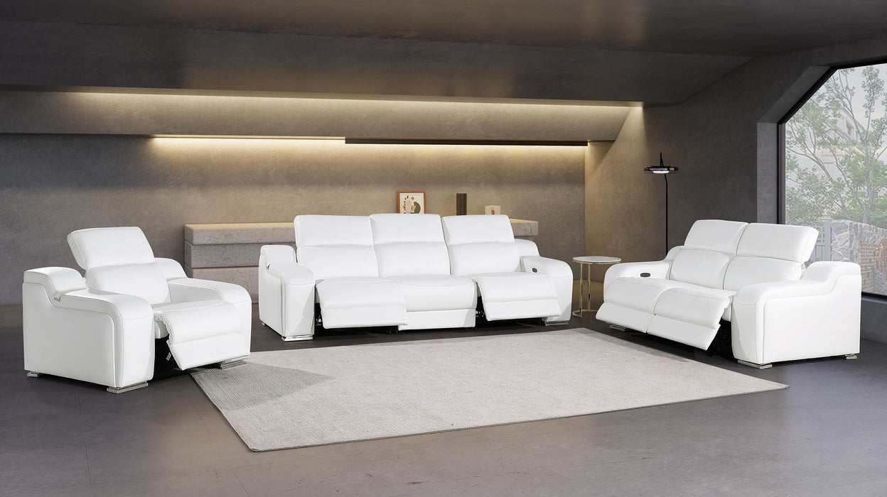 1116 - 6-Piece Modular Power Reclining Sofa, Loveseat & Chair Set In With 5 Power Recliners & Power Headrests