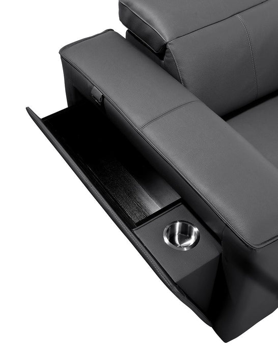 1224 - 5-Piece Modular Power Reclining Sofa In With 3 Power Recliners & Power Headrests