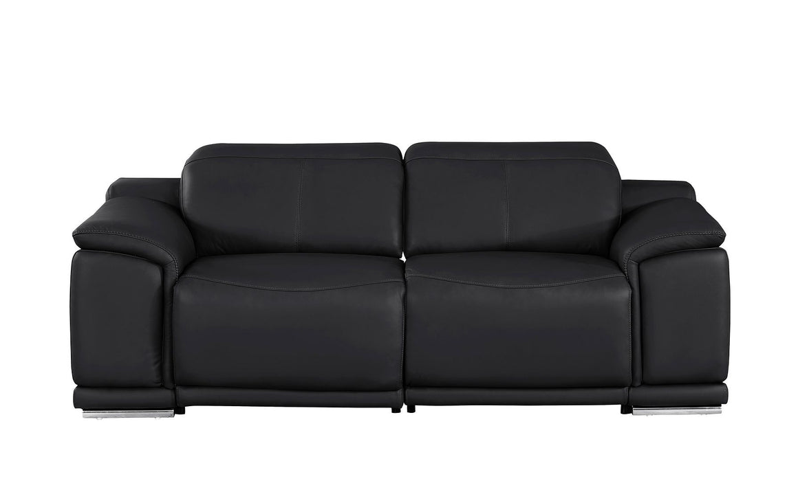 2679 - Genuine Leather Loveseat With Dual Power Recliners