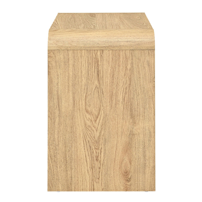 Mara - Two Drawer End Table / Bedside Table - Natural