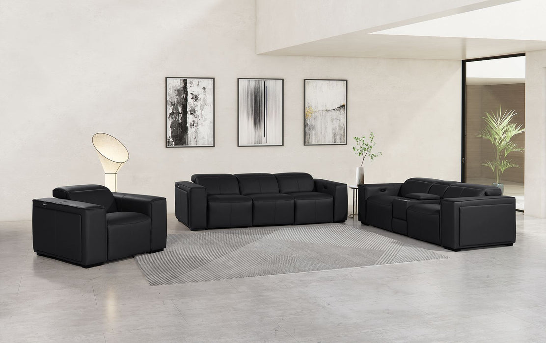 1224 - 7-Piece Modular Power Reclining Sofa, Loveseat & Chair Set In With 5 Power Recliners & Power Headrests