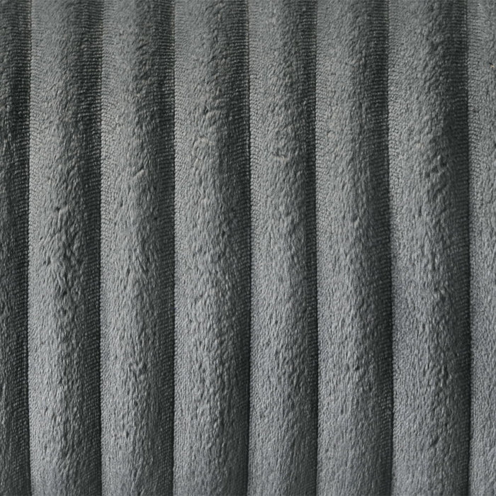 Lesley - Motion Sofa - Gray Corduroy & Velvet