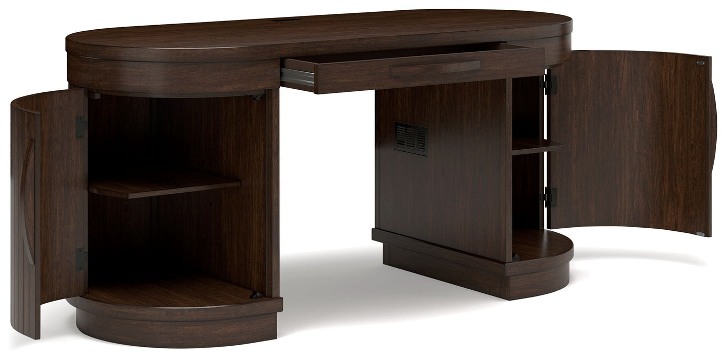 Korestone - Home Office Desk - Warm Brown