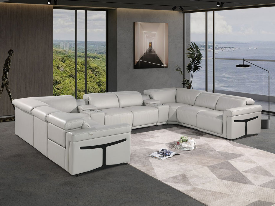 1126 - 10-Piece U-Shaped Sectional Sofa In With 4 Power Recliners & Power Headrests