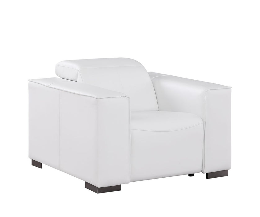 1208 - Leather Power Reclining Chair With Power Headrest